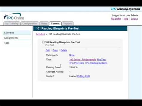 Test Administration – TPC Training.